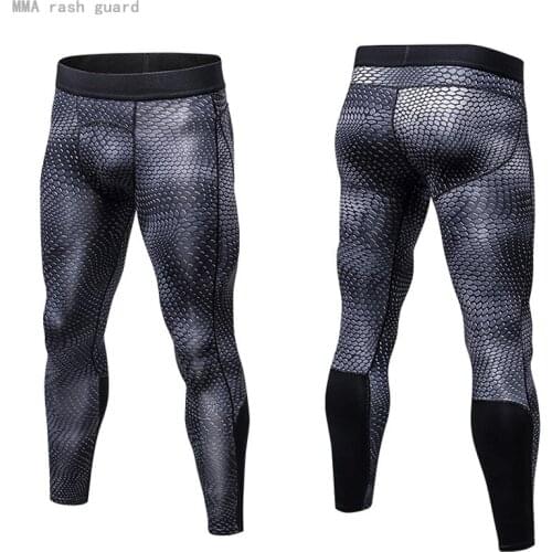 Sports Compression Underwear Male Exercise Leggings Rash Guard Tactical MMA Pants Running Men Leggings Gym Fitness Jogging Pants