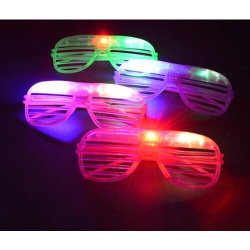 24pcs LED Blinds Party Wedding Christmas Concert Carnival Bar Club Supplies Glasses Children Toys Adult Decoration Props