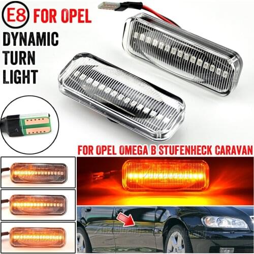 For Opel Omega B Stufenheck Caravan 1994-2003 Led Dynamic Turn Signal Light Side Fender Marker Sequential Blinker