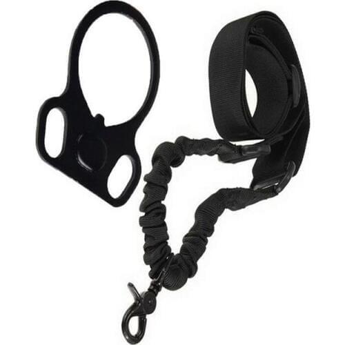 Tactical Airsoft M4 ar 15 Accessories strap rope single point sling plus sling adapter end plate Mount for Hunting