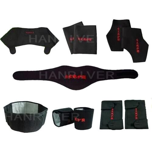 Free Shipping 11 pcs/set Tourmaline Magnetic Therapy Self Heating Massage Belt Tormaline Belt For Keeping Warm & Relieve Pain