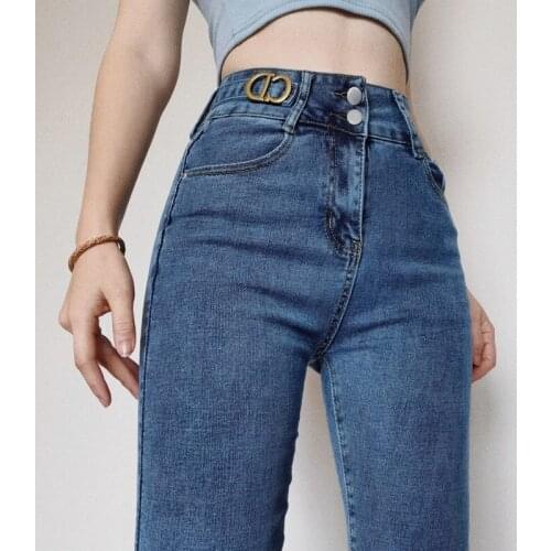 TVVOVVIN 2021stretch High Waist and Buttocks Show Thin Repair New Tight Body Casual Nine Minutes Long Pants Sn20