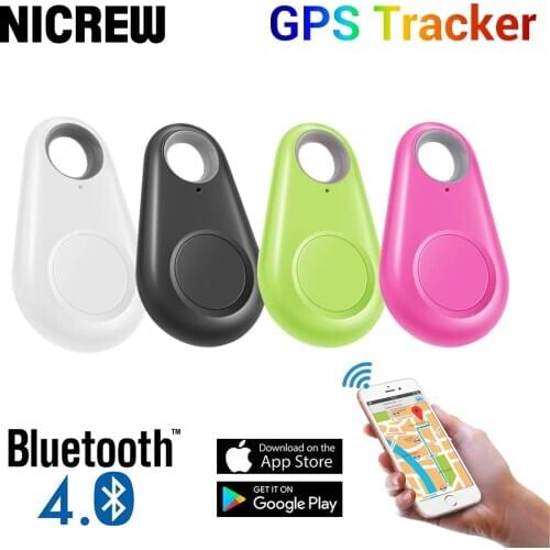 NICREW Pets Smart GPS Tracker Anti-lost Alarm Wireless Bluetooth Tracker For Pet Dog Cat Keys Wallet Bag Kids Trackers Finder