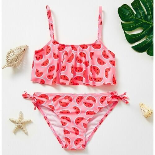 3~9 Year Girls Swimwear Two pieces Girls Swimsuit hot sale Children Swimwear Kids Bikini set Biquini Infantil