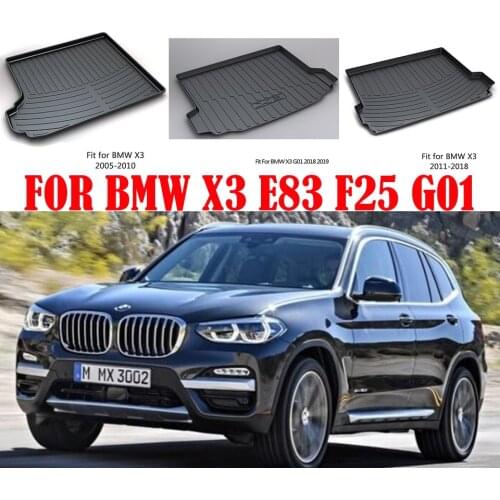 1SET For BMW X3 E83 2005-2010 F25 2010-2017 G01 2018-2020 Car Cargo Rear Trunk Mat Accessories Waterproof Anti-slip Pad