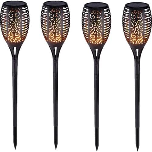 12LED MINI Solar Light Control Solar Flame Light Dance Flame Outdoor Waterproof Garden Torch Lamp for Courtyard Garden Balcony