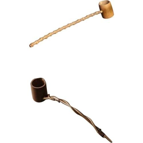 2 piece Japanese Bamboo Water Dipper Ladle Light Traditional Tea Suana Ladle