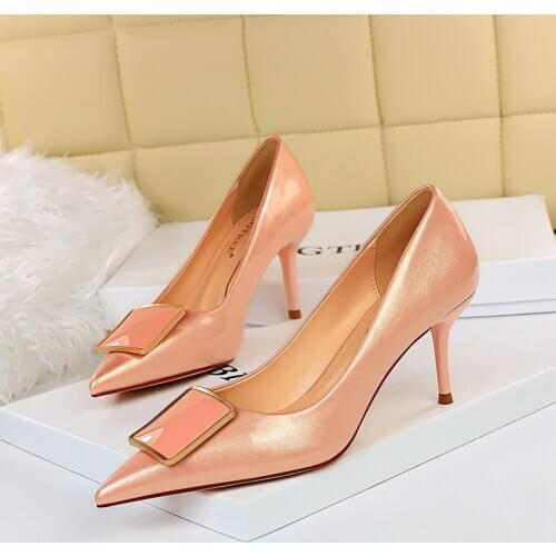 2021 Women 7cm High Heels Burgundy Pumps Plus Size 43 Valentine Luxury Elegant Low Heels Scarpins Lady Prom Stiletto Party Shoes