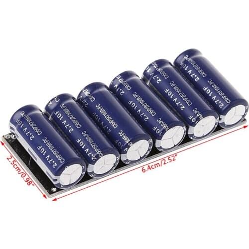 2021 New 16V1F/2F Farad Capacitor Module 2.7V 10F Super Capacitor With Protection Board O30 dropship