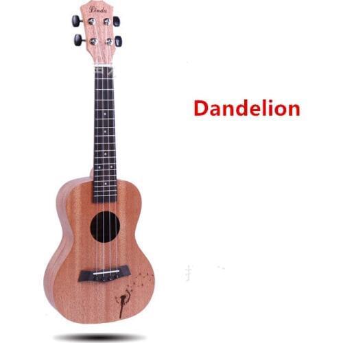 23 Inch Ukulele Hawaii Mahogany 4 String Guitar Portable Size Ukelele Music Instrument for Beginner Children Kids Gift UK2346