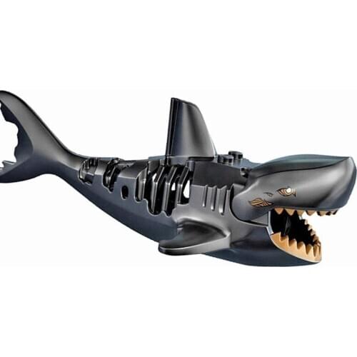 3D Three-dimensional Shark Assembled Toys Ghost Zombie Shark Jack Sparrow Pirates Of The Caribbean Hulk Toys For Child