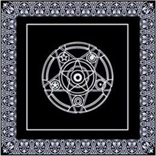 49x49cm Witch Non-woven Tarot Tablecloth Twelve Constellations Astrological Tarot Cloth Mat Board Game Tarot Card Cloth