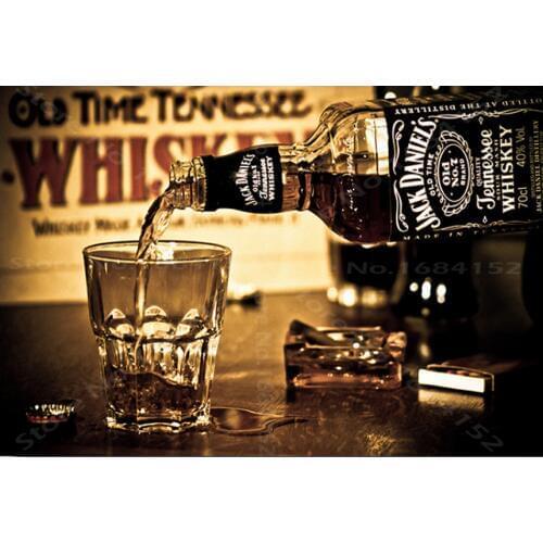 Diy Diamond Painting Cross Stitch Beer And Cup,Bar Vintage Wall art 5d Diamond Mosaic Full square Diamond Embroidery Kits A516