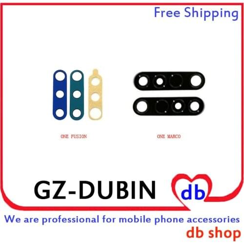 For Moto One Fusion One Fusion Plus One Marco Rear Back Camera Lens Glass Plastic Cover+3M Sticker Glue Tape