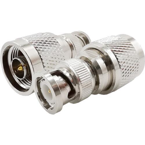 Electrical BNC-N Coax Connector N Type Male Plug to BNC Male Plug RF Coaxial Straight Converter Antenna Wire Terminal Connector