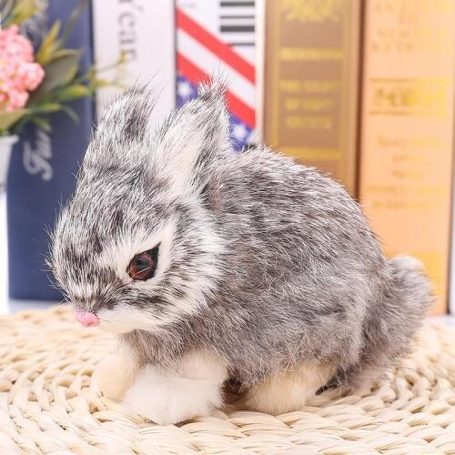 Simulation rabbit fur hair simulation animal childrens toys home decoration forest wedding decoration kindergarten party