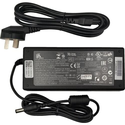 Barcode power supply printer For Zebra GK888T TLP2844-Z LP2844 adapter 20V3A