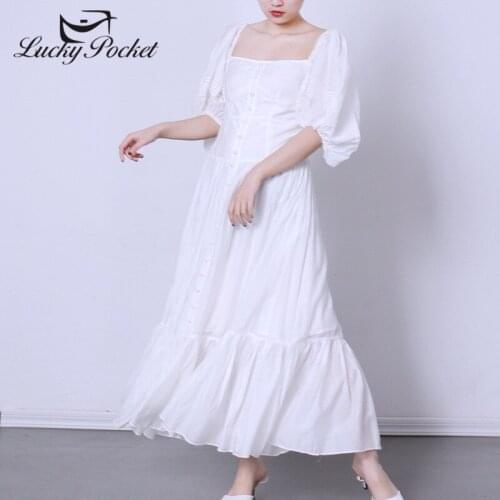 Летние платья на пуговицах Lucky Pocket China At AliExpress