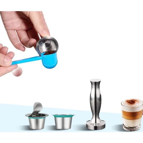 6PCS Nespresso Reuable Cafe Capsula Cup Refillable Coffee Filter Capsula Reusable De Cafe Recargables Nesspreso Coffee Dripper