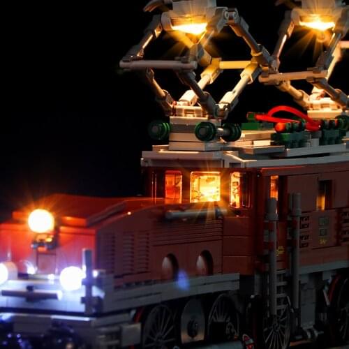 Vonado LED Lighting Set for 10277 Locomotive Collectible Model Toy Light Kit, Not Included the Building Block