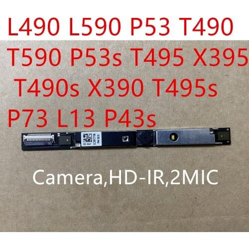 New original Lenovo Thinkpad L490 L590 P53 T490 T590 P53s T495 X395 T490s X390 T495s P73 L13 P43s HD IR Camera MIC 01HW062
