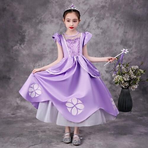Girls Purple Petal Tulle Tutu Dress Christmas Baby Princess Girl Party Dress Flower Girl Bridesmaid Wedding Birthday Costume
