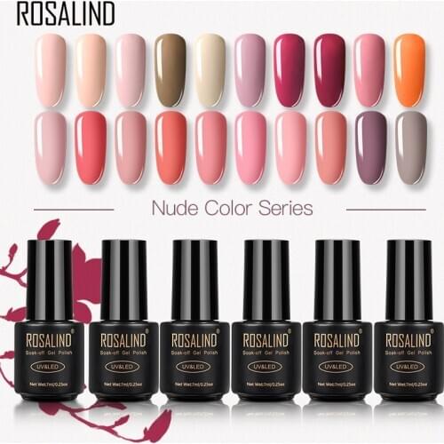 ROSALIND Gel Nail Polish Set Gel Varnish hybrid Nail Art Vernis Semi Permanent UV LED Top All For Manicure Base Coat
