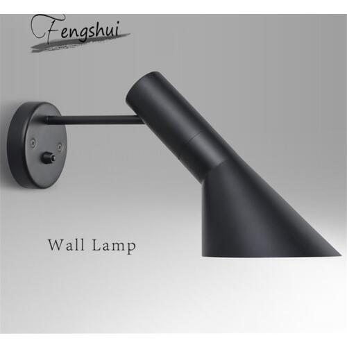 Nordic Lamp LED Wall Lights LOFT Modern Design Black White Sconce Replica Lamp Hanging Lamp Wall Lamp Bedroom Indoor Decorations