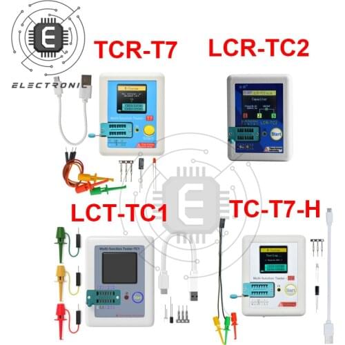 TC-T7-H TCR-T7 LCR-TC1/TC2 Transistor Tester Multimeter Colorful Display For Diode Triode MOS/PNP/NPN Capacitor Resistor