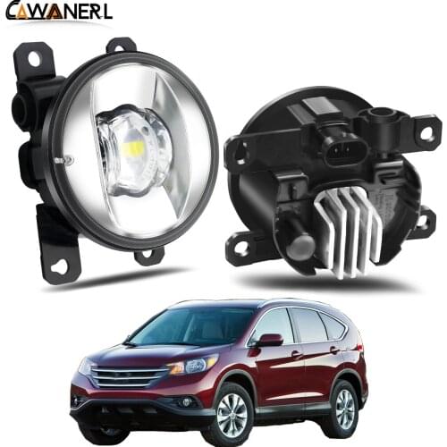 Fog Light Assembly For Honda CR-V CRV 2.4L L4 2012 2013 2014 Car Right + Left LED Lens Fog Light Daytime Running Lamp H11 12V