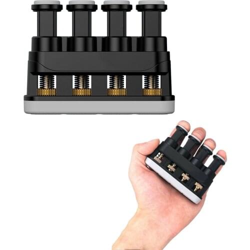 Hand Finger Exerciser Hand Grip Strengthener 4-Tension Adjustable Ergonomic Silicone Finger Trainer for Arthritis Therapy