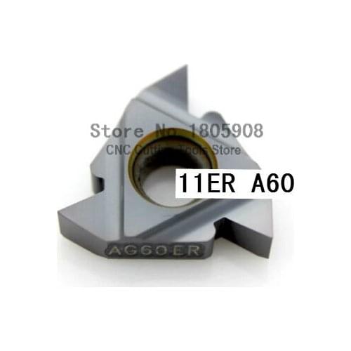 External Threaded Insert 11ER A60 Carbide Threading Inserts 60 degree Indexable Inserts for Threaded Cutter Lathe Tool
