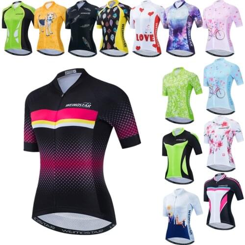 Cycling Jersey Women Bike Jerseys Road MTB Bicycle Shirts Maillot Ciclismo Racing Tops Breathable Cycle Wear 2021