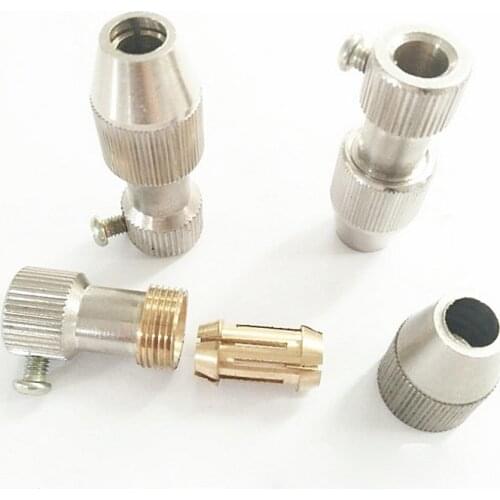 1pcs Lab Electric agitator copper collet Stainless steel stirring rod PTFE stirring rod Supporting copper collet