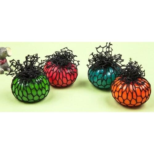 1PC Anti-anxiety Mesh Ball Interactive Toy for Kid Toddler Special Needs Pressure Relieving Vent Ball Toy TPR Grape Ball