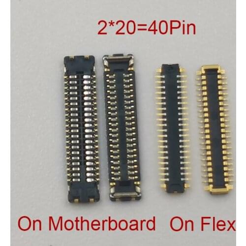 10pcs 40Pin for Xiaomi Redmi Note 7 Note 8 Note7 Note8 Pro 7Pro 8Pro LCD Display FPC Connector On Motherboard Screen Flex Port