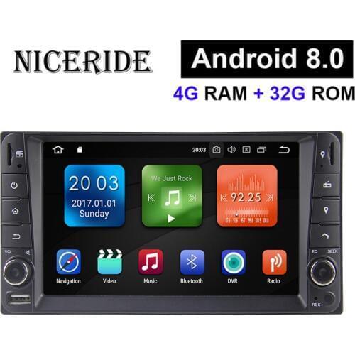 2 Din Android 8.0 7.1 Car Dvd Player Radio Stereo Gps Navigation For Toyota Hilux Corolla Aversis Vios Rav4 Prado Land Cruiser