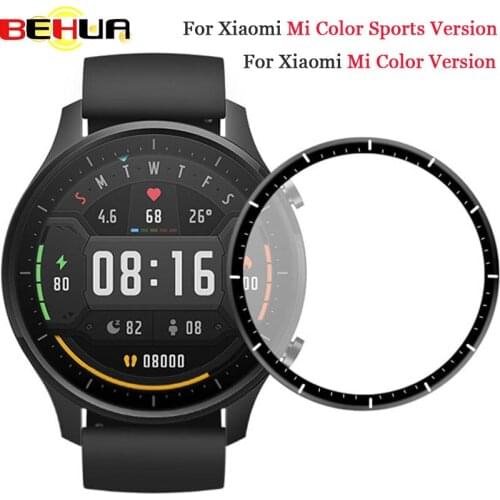 3D Curved Full Edge Protective Film Cover Protection For Xiaomi Mi Smartwatch Color Sports Version Screen Protector Case Films