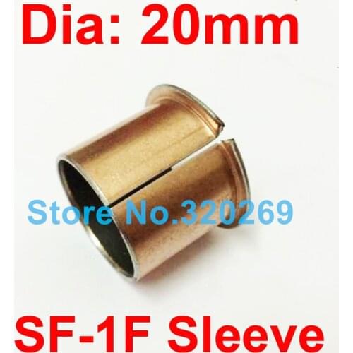 4PCS SF-1F 20115 2016 20215 Dia 20MM Flange Self Lubricating Composite Bearing Bushing Sleeve Oil Free Sliding