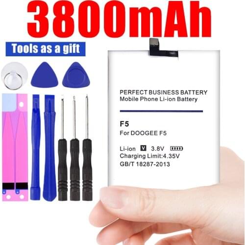3800mAh For DOOGEE F5 Battery New Batterie Bateria Accumulator