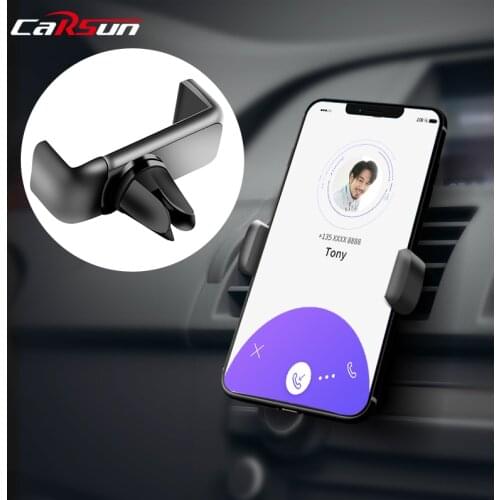 Carsun Car Phone Holder Car Air Outlet Mount Clip Car Accessories Interior Universal Mobile Holder ABS Car Mount Phone Support