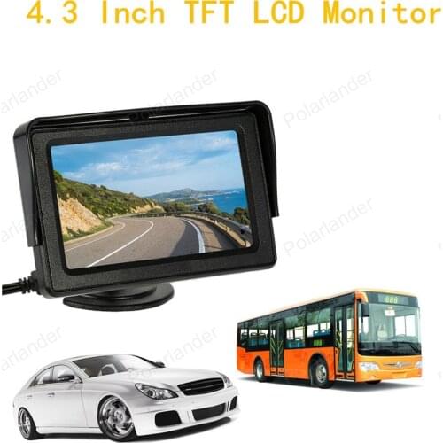 Car Rear View Monitor 4.3 Inch TFT LCD with Wireless Video Transmit + Mini Camera Support several languages