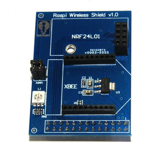 Wireless Rapspberry Pie Rpi Shield Board For Raspberry Pi Support Zigbee Xbee NRF24L01 NRF24L01+ RFM12B-D DIY RC Toy