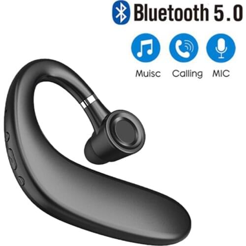 Bluetooth Earphones Headphones Handsfree Earloop Wireless Headset Drive Call Sports Earphones With Mic For All Smart Phones
