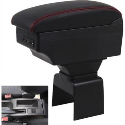 For Peugeot 307 Armrest box central Store content box with USB interface