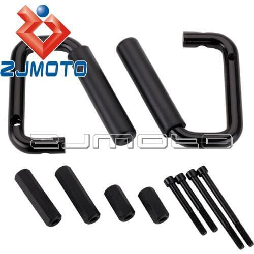 Black Front Grab Bar Handles For Jeep Wrangler JK 2007-2016 4 Door Rubicon Sahara Sport Models