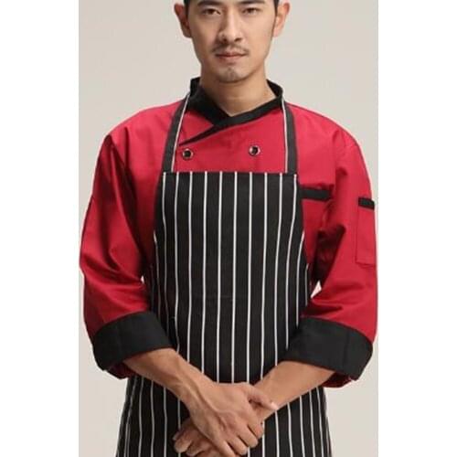Chef apron Oil Cooking can hang neck pinafore kitchen coffee store hotels men and women pinafore
