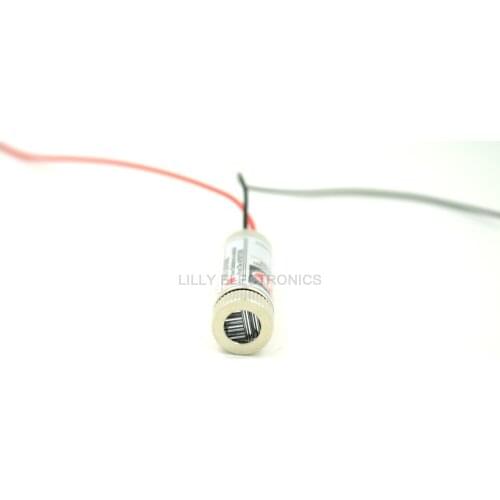 Focusable Red Laser Cross Module 90 degrees 650nm 150mW 12x40mm