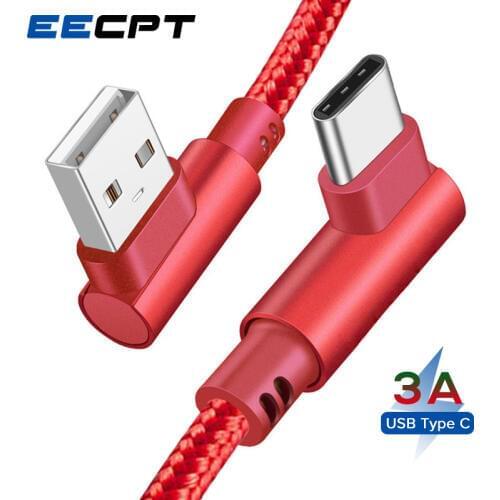 EECPT 3A USB Type C Cable for Samsung S10 S9 Quick Charge Data Wire USB Type-C Charger Cable for Android Xiaomi Mi 9 Huawei Cord