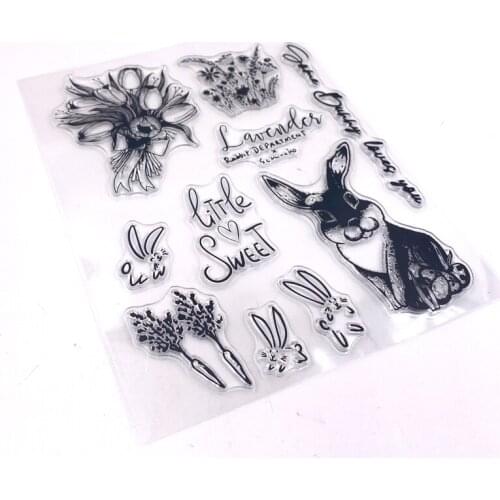 KLJUYP Rabbit Clear Stamps Scrapbook Paper Craft Clear stamp scrapbooking 04272